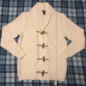 sweater with toggle buttons